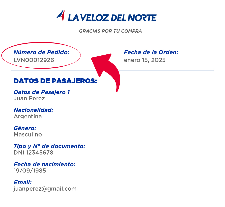 Numero de orden